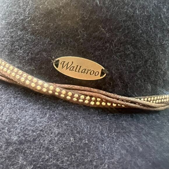 Wallaroo Hat Company Sun Hat Women's Felt Wool UPF 50+ Sun Protection Navy NWT - Picture 4 of 11